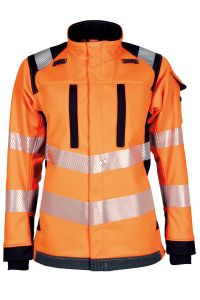 Tranemo 52199593 Flammehemmende Softshell-jakke, oransje/marine, 1 stk. XL