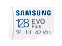 Samsung EVO Plus MB-MC128SA - Flashminnekort (microSDXC til SD-adapter inkludert) - 128 GB