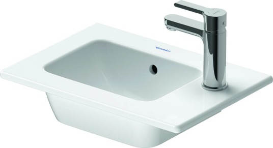 Duravit Me By Starck Møbelservant 430x300 mm, 1 bl.hull, u/overløp, Hvit