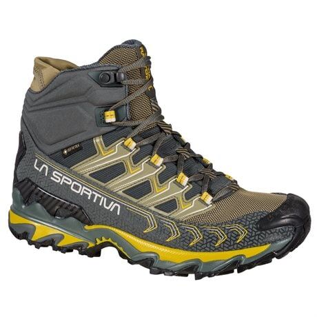 La Sportiva Ultra Raptor II Mid GTX, Dame Charcoal/Aloe (#595D5F,#D4B101) Dame 37.5