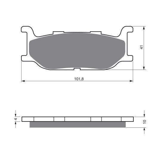 Goldfren Bremseklosser - Yamaha Klosser front