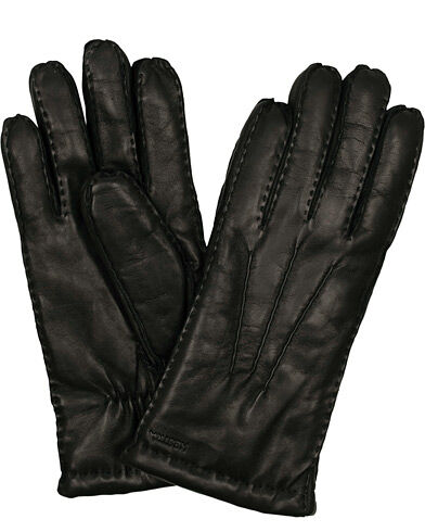 Hestra George Lambskin Hairsheep Glove Black