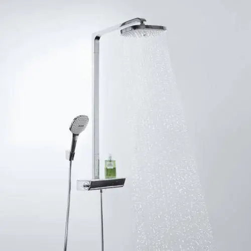 Hansgrohe Raindance Select E300 2jet 300x160 mm, EcoSmart, Hvit/Krom