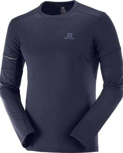 Salomon Agile L/S Tee M Night Sky (Storlek M)