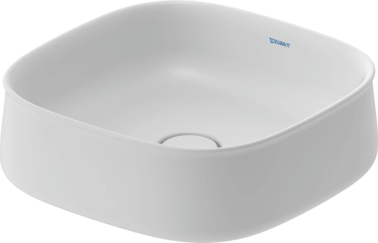 Duravit Zencha Toppmontert Servant 420x420 mm, u/bl.hull, u/o.l, Hvit Matt