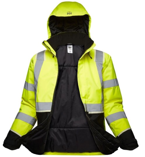 Helly hansen uc-me vinterjakke sort/gul xl