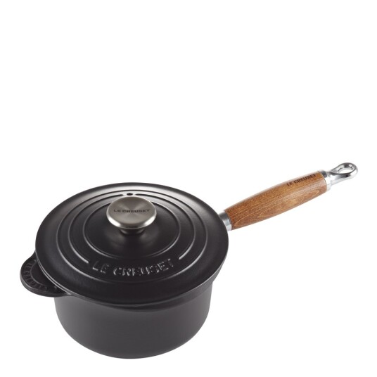 Le Creuset  Signature kasserolle trehåndtak 18 cm svart