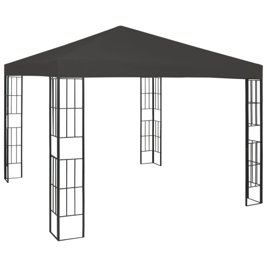 vidaXL Paviljong 3x3 m antrasitt