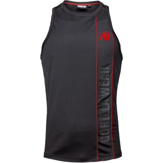 Gorilla Wear Branson Tank Top Black/Red - Singlet