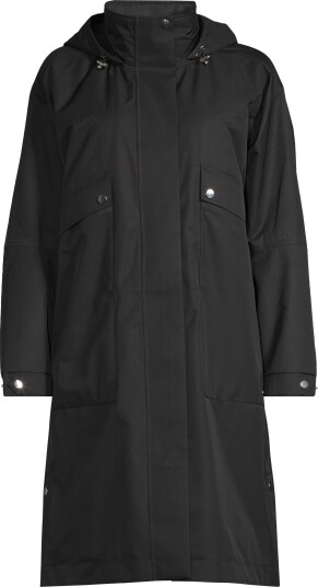 Casall Light Padded Rain Parka Dame Black M