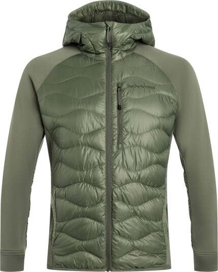 Peak Performance Helium Down Hybrid Hood Herre Pine Needle M