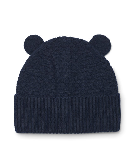 Liewood Miller Beanie Lue Barn - 100% Ull - Classic Navy