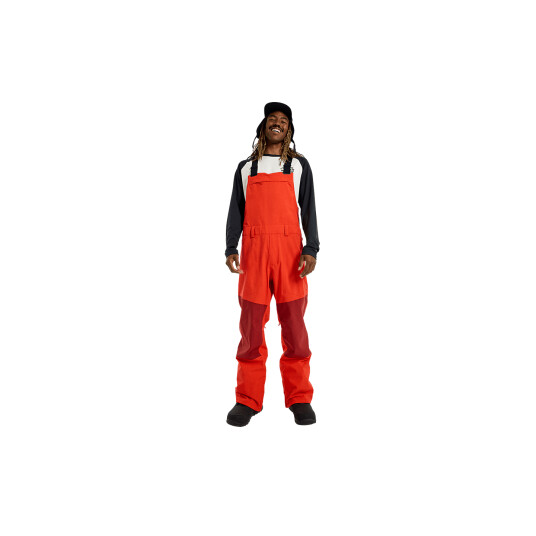 Burton Snowdial Bib Tomato/Sundried Tomato - S