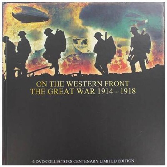 On The Western Front The Great War 19141918 Collectors Centenary Limited Edition 4DVD + Bok