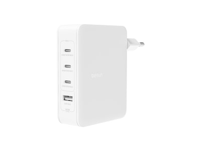 Belkin 4-port GaN 140W vegglader (hvit)