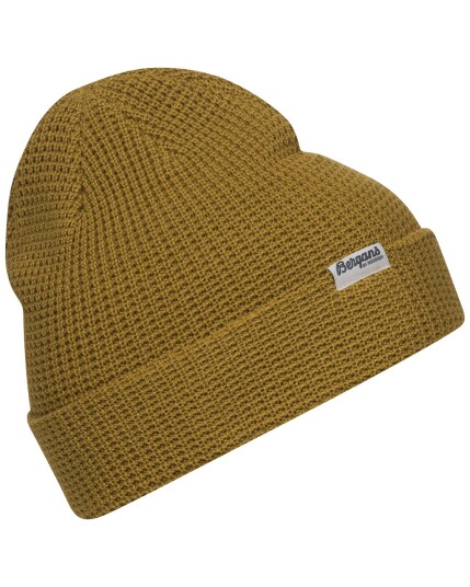 Bergans Waffle Knit Beanie Mustard Yellow