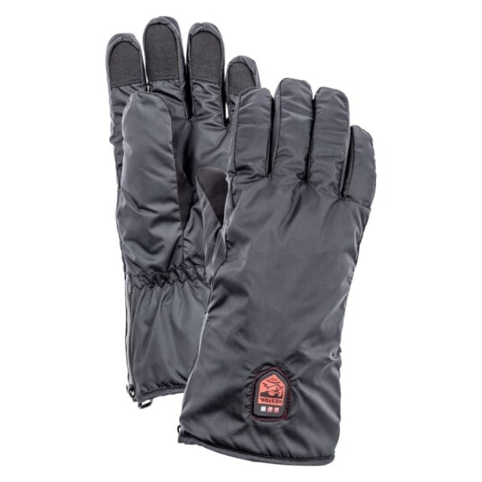 Hestra Heated Liner - 5 finger 6, Black