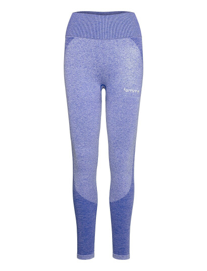 Famme Black Elevate Wave Leggings Blue Famme MELANGE BLUE L