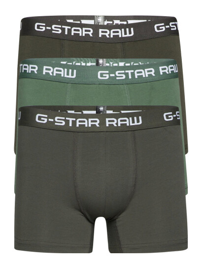 G-Star RAW Classic Trunk Clr 3 Pack Grey G-Star RAW GS GREY/ASFALT/BRIGHT JUNGLE XS , M , L , XL , XXL