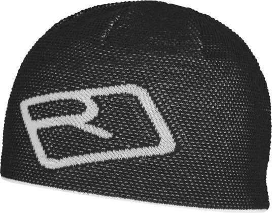 Ortovox Merino Logo Knit Beanie Black Raven OS