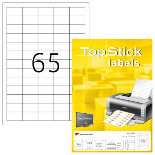 Herma Labels TopStick 38.1 X 21.2 mm 100 stk