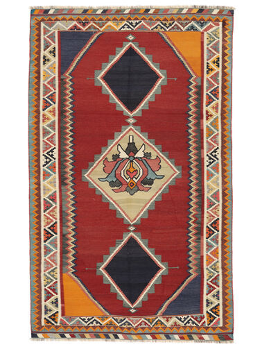 Håndknyttet. Opphav: Persia / Iran Orientalsk Kelim Vintage Teppe Teppe 150X244 Mørk Rød/Svart (Ull, Persia/Iran)