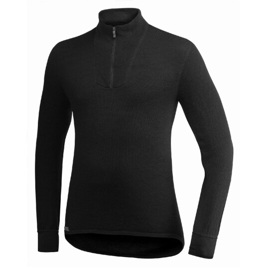 Woolpower Zip Turtleneck 400 Black S