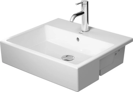 Duravit Vero Servant for nedfelling 550x470 mm, 1 bl.hull, m/o.l, Hvit m/WG