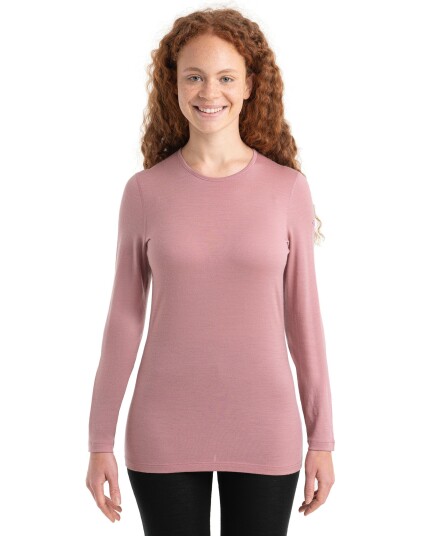 Icebreaker 200 Oasis L/S Crewe W Pink (Storlek XS)