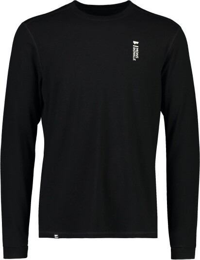 Mons Royale Men's Cascade Merino Flex 200 Long Sleeve L, Black