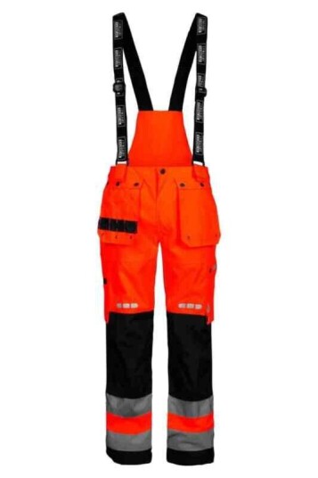 Lyngsøe Fox Skallselebukse HiVis Unisex, Str. M, Rød/Sort