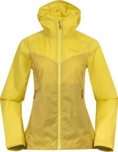 Bergans Women's Microlight Jacket XS, Light Olive Green/Pineapple