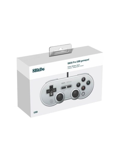 8BitDo SN30 Pro USB Gamepad Gray Edition