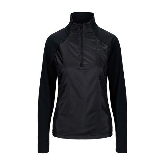 Northug Jacket Marcialonga Wind 1/2 Zip Womens 22/23, half-zip genserødame XS BLACK