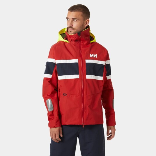 Helly Hansen Men’s Salt Original Sailing Jacket Rød Grå M