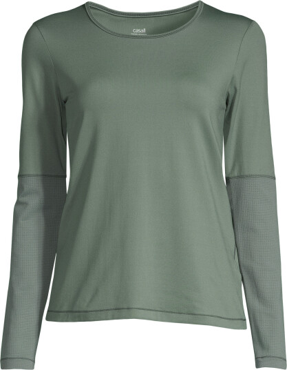 Casall Essential Mesh Detail Long Sleeve Dame Dusty Green 40