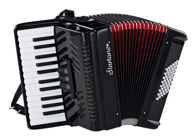 Startone Piano Accordion 48 Svart MKII