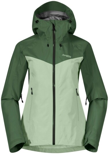 Bergans Of Norway Skar Light 3l Shell Jacket Dame Light Jade Green/Dark Jade Green XS