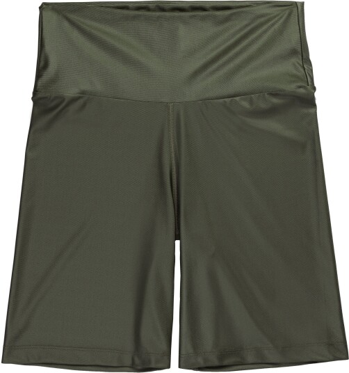 Run & Relax Shine Biker Shorts Dame Camo Green S