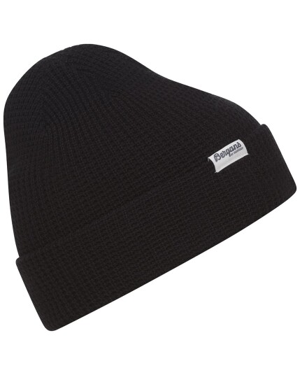 Bergans Waffle Knit Beanie Black