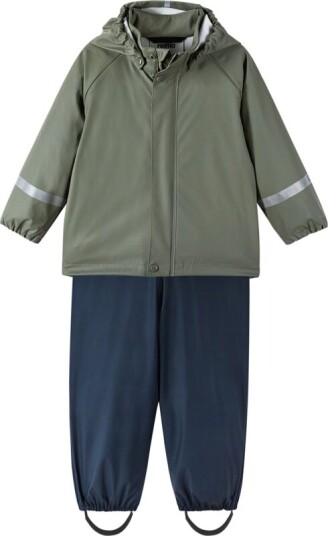 Reima Kids' Rain Outfit Tihku 92, Green