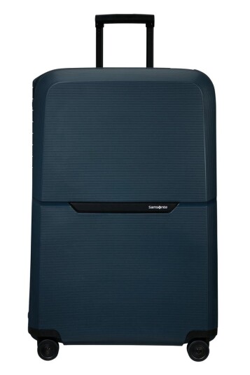 Samsonite Magnum ECO hard stor XL koffert 81 cm 4 hjul Midnight Blue