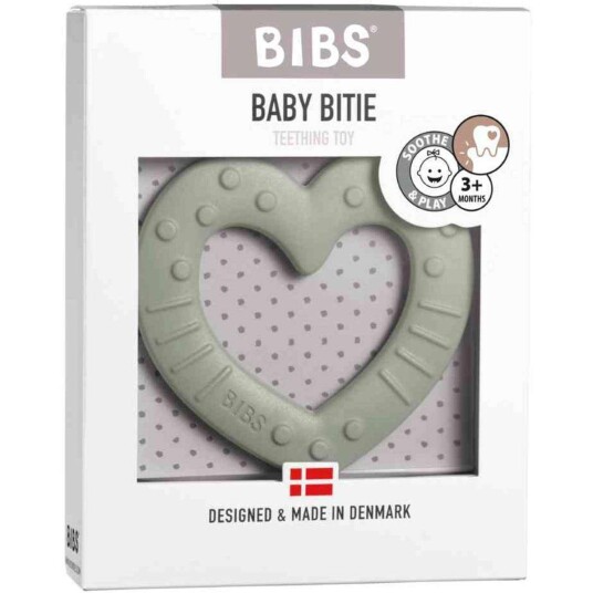 Bibs Biteleke Baby Bitie Star Sage Stjerne Grønn