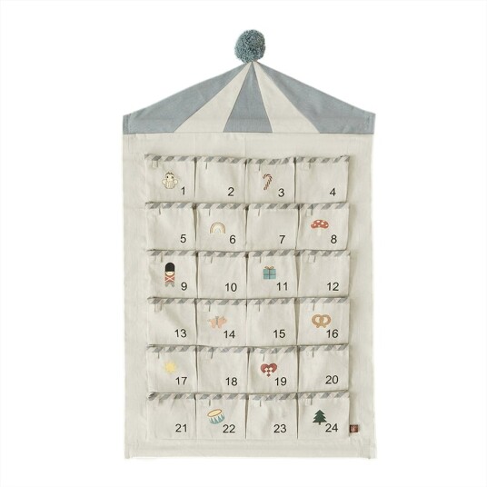 OYOY Living Circus Christmas Calendar Beige / Blue L300183