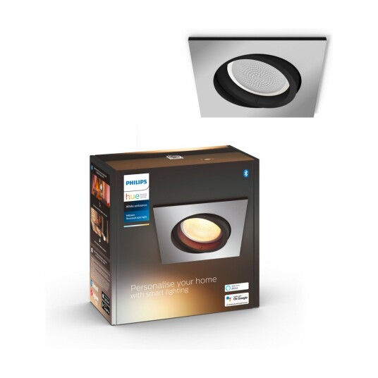 Philips Hue WA Milliskin Downlight Firkantet 5w Alu - 60524