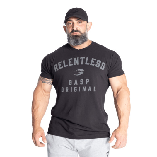 Gasp Relentless Skull Tee - Sort t-skjorte