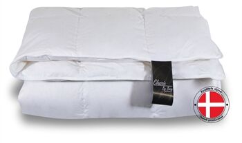 Norvigroup lett helårs dobbeldyne med moskusdun - 200x220cm - Classic By Borg dundyne