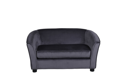 Venture Home Velvet sofa 2 seter til barn grå. 1646343-01-0 1671307-01-0