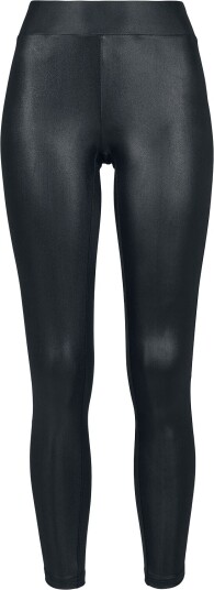 Urban Classics Leggings - Ladies Imitation Leather Leggings - XS til XL - Damer - svart