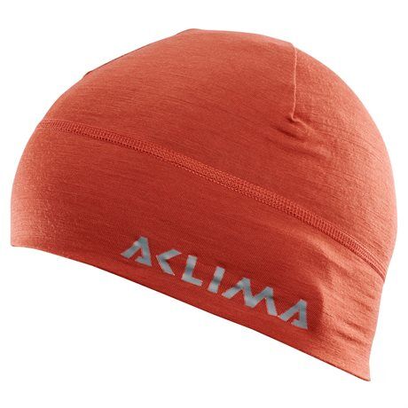 Aclima LightWool Beanie, Unisex Red Ochre (#B23D2D) Dame